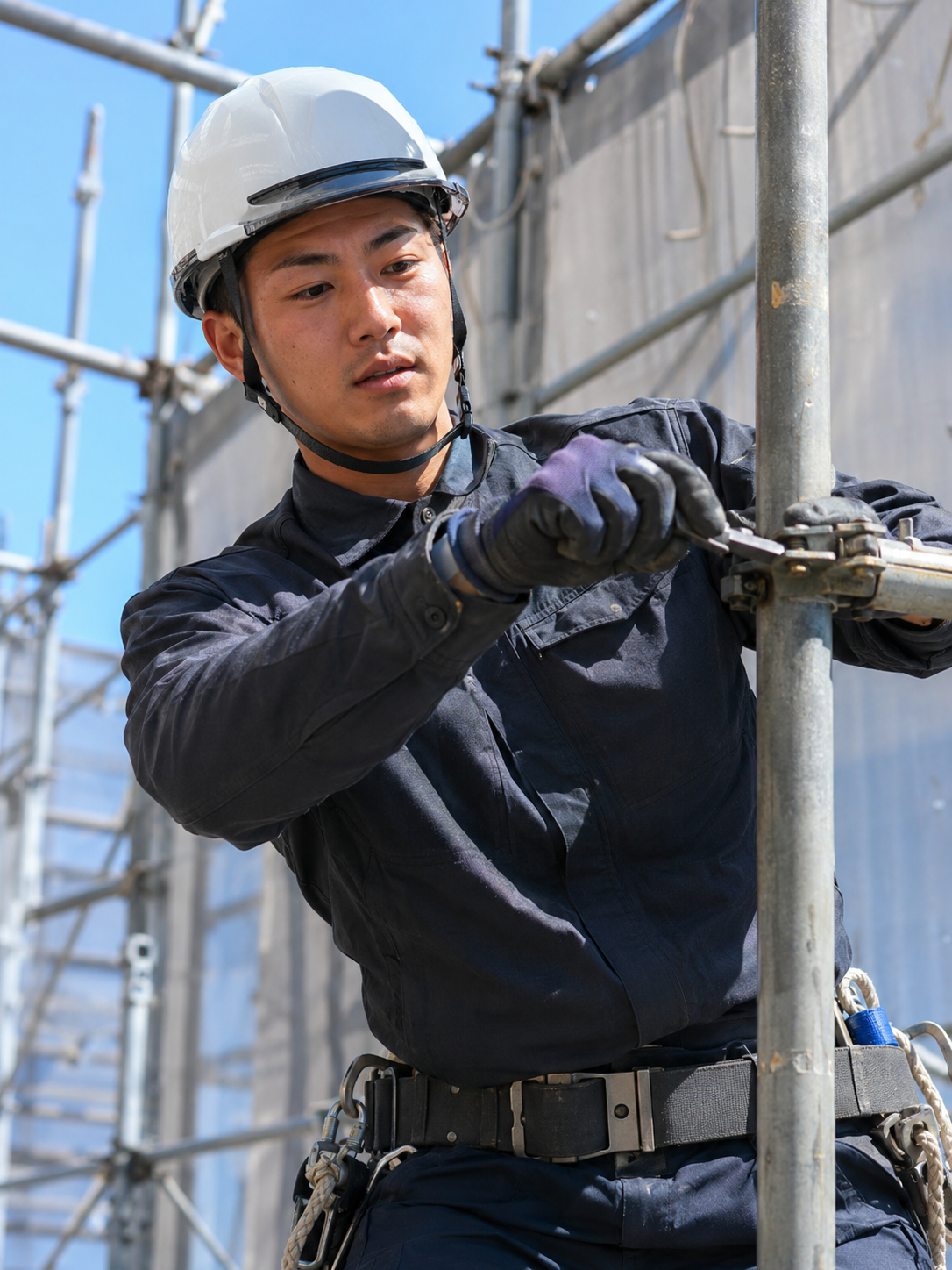 安全に作業できる足場工事